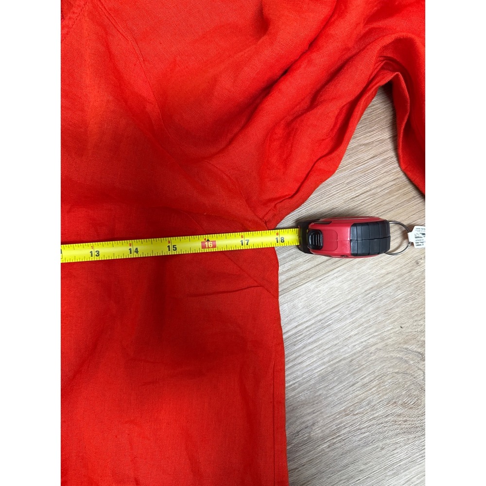 Maeve (Red) Button Down Blouse Women Medium - Picture 4 of 4